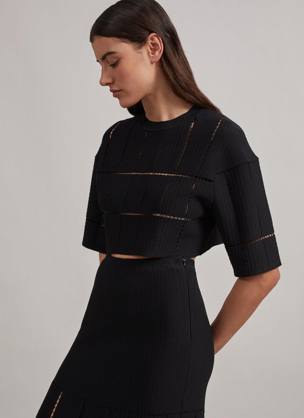 Cardigan ALAÏA BLACK CARDIGAN